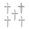 Ponto DIY Pingente Cruz Prata Antiga Liga de Zinco Acessórios de Joia Exportação Venda Quente 46*24mm T93