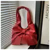 Moderna Nova Exquisite Laço Design Simples 2025 Nova Bolsa Feminina Estilo Coreano Grande Capacidade Estilo Estrangeiro Bolsa de Ombro