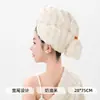 Gorro secador de pelo de felpa de coral engrosado para mujer, toalla para la cabeza absorbente y de secado rápido, gorro de baño, no necesita secador, suave y amigable con la piel para uso en casa