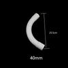 Codo de Tubería de PVC Codo de Arco Grande Codo de 90 grados Codo de Arco Grande Tubería para Cable Luna Creciente Curva Grande Drenaje