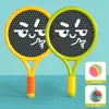 Juguete Infantil Raqueta Elástica Reboteadora Pelota de Tenis Bebé Exterior Interior Deportes Silenciosos Bádminton Set de Entrenamiento Educativo