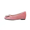 Zapatos Planos de Tacón Bajo Cuadrados Estilo Francés para Mujer 2026 Verano y Otoño Zapatos Pequeños de Cuero Cuadrados con Diamantes Negros para Mujer