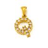 Joyería de Colgante con Alfabeto de 26 Letras de Moda Europea y Americana Transfronteriza con Incrustaciones de Circonita Blanca, Estilo de Nicho, Venta al por Mayor