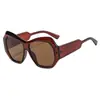 Gafas de sol poligonales de nueva moda transfronterizas, lujo ligero europeo y americano, gafas decorativas simples y casuales, gafas de sol de celebridad de internet para pasarela