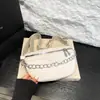 Verano Nueva Bolsa Cruzada de Pecho para Mujer, Moderna Pu Simple Estilo Retro Cadena Decorativa Riñonera, Bolso de Hombro de Moda