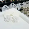 Pendientes Klein de Flor Azul para Mujer, Pendientes de Diseño Nicho, Nuevo Estilo 2025, Accesorios para Orejas Versátiles y Elegantes de Gama Alta