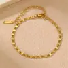 BS0026 Pulsera de cadena cubana minimalista transfronteriza europea y americana, nueva pulsera de joyería de cadena geométrica multicapa para mujer