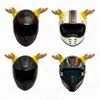 Decoración Navideña de Casco con Astas de Peluche con Lazo y Campana para Cascos de Patinete Eléctrico Adornos DIY