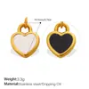 Moda Europea y Americana Estilo Vacaciones de Verano Concha Corazón Multi-elemento Colgante DIY Chapado en Oro de 18K Versátil Accesorios Dopamina