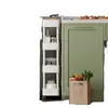 Estantería de Almacenamiento para Espacios Estrechos, Organizador de Piso de Múltiples Niveles para Cocina Estrecha, Carrito de Snacks para Baño, Estantería de Almacenamiento Lateral para Refrigerador