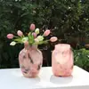 Creativo Rosa Estrella Flotante Mármol Polvo Magnético Jarrón Flores Antiguas Mesa de Comedor Mesa Mesa Sala de Estar Jarrón