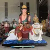 Adorno de Cobre Dorado Manjusri Puxian Bodhisattva Altura 1.68m 2m Fábrica de Producción de Estatua de Buda de Cobre para Templos