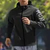 Jaqueta de Corrida Masculina Corta-Vento À Prova de Vento Resistente à Água Treino Adequado Outono Primavera Esportes Secagem Rápida Ciclismo Jaqueta Masculina