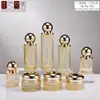 Fabricante 20G50G Frasco de Creme Frasco de Vidro Cosmético Tampa Esférica 150ml Frasco de Loção Fundo Espesso Frasco Dispensador de Creme