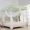 Cortina de Cama Blackout para Quarto de Casa, Mosquiteiro de Chão com Três Portas, Dossel de Cama Blackout Estilo Princesa de Palácio, Proteção contra Mosquitos para Moradia Alugada