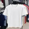 Camiseta masculina de algodão de alta qualidade, nova para o verão, de manga curta, moderna e versátil, corte solto, elástica, bordada, com toque premium