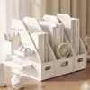 Suporte para Livros Caixa de Armazenamento de Mesa para Livros Organizador de Livros Painel Perfurado para Estudantes Prateleira de Armazenamento para Dormitório Escritório Gadget