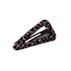 Presilha Lateral Nuvem Rosa Girly Estampa Leopardo Bb Grampo Versátil Presilha para Franja Cabelo Quebrado Acessórios de Cabelo Novo Estilo para Mulheres