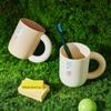 Nuevo Vaso para Enjuague Bucal de Pareja con Asa Grande Color Sólido Vaso para Lavado Doméstico Vaso de Plástico Vaso para Agua Dormitorio de Estudiantes Vaso para Cepillo