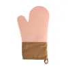 Amazon nuevos guantes de algodón de silicona engrosados sarga aislamiento térmico guantes para horno de cocina microondas venta al por mayor