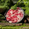 Bandeja de cecina estilo montaña de moda, vajilla especial para restaurantes de hot pot, bandeja de intestino de ganso y mondongo, bandeja de champiñones