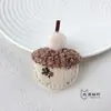 Cor Café com Leite Fofo Floral Tecido para Acessórios Bolsas DIY Sapatos Acessórios de Chapéu de Flor Leggings Acessórios de Roupa
