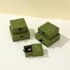 Caixa Gaveta Verde Estilo Ins Caixa de Embalagem para Joias Pulseira Pulseira Anel Caixa de Embalagem para Joias Caixa de Joias Atacado