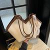Bolso Grande Texturizado Yo Zi 2024 Nuevo Otoño e Invierno Bolso de Hombro para Mujer Gran Capacidad Bolso General Bolso Tote de Moda Versátil