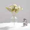 Ramo de Flores Simuladas Clavel Grande de 5 Pétalos Flor Simulada Adornos de Decoración para el Hogar Estilo Ins Hotel Decoración Suave Venta Caliente Transfronteriza
