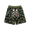 Transfronterizos Nuevos de Moda Japonesa Cabeza de Tiburón BAPE Impresión Digital 3D Casual Cortos de Moda Pantalones Casuales de Playa