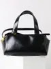 Bolso Boston de Cuero con Asa de Bolos, Moda Nueva, Diseño de Nicho, Bolso Cruzado Casual y Versátil
