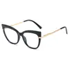 Nuevo Marco de Gafas con Patas de Resorte Metálicas Estilo Europeo y Americano Ojo de Gato Marco TR9105 Radiación Anti-computadora Gafas para Mujer