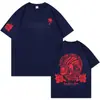 Comercio Exterior Camiseta de Manga Corta para Pareja Pesada Americana Hombre Moda Talla Grande Algodón Verano Holgada Superior Logotipo Imprimible