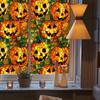 Bl372 Transfronterizo Halloween Cabeza de Calabaza Fantasma Cráneo Decoración de Ventana PVC Sin Pegamento Decoración Festiva Adhesivo para Vidrio