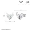 Pendientes Mini de Plata de Ley S925 con Cierre de Rosca para Mujer, Estilo Europeo y Americano, Exquisitos Pendientes de Zirconia Marquesa con un Toque de Alta Gama