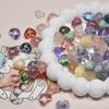 Atacado 10mm resina amor tonto pêssego coração espalhado contas diy artesanal frisado pulseira colar fazendo materiais