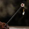 Grampo de Cabelo de Garça Voadora Estilo Antigo Grampo de Cabelo de Ébano Sintético Acessórios Hanfu Novo Estilo Chinês Grampo de Cabelo Cheongsam Joias Atacado para Mulheres