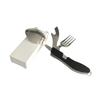 Cuchillo plegable para acampar Aotu, tenedor y cuchara, vajilla multifuncional de acero inoxidable para exteriores, venta al por mayor transfronteriza AT6386