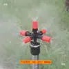 Boquilla de Plástico para Eliminación de Polvo con Spray de 4 Puntos Boquilla Micro Atomización de Niebla de Agua Reducción de Polvo Cabezal de Aspersión a Prueba de Polvo en Obra Bloque de Circunferencia