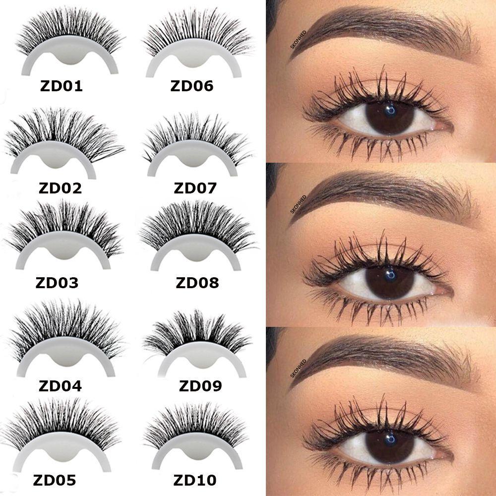 自粘假睫毛欧美热卖假睫毛可重复使用眼睫毛批发双眼皮大眼
