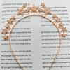 Fiesta Europea y Americana Pedrería Perla Estrella de Cinco Puntas Diadema Exagerada Celebración Festiva Accesorios para el Cabello Corona Tocado Fiesta Festiva