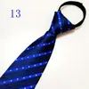 Corbata de Hombre Cremallera Novio Boda Roja 8cm Vestido Negocio Nudo Negro Libre Perezoso Fácil de Tirar Azul Corbata