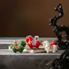 Adorno de Mascota de Té para Enriquecerse Rápidamente, Caballo Tang Giratorio Coleccionable, Decoración de Mesa de Té Estilo Chino que Atrae la Fortuna, Accesorios para Juego de Té
