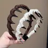 Diadema dentada para mujer, diadema de corona alta, no presiona las raíces del cabello, añade volumen, hace que la cara parezca más pequeña, pinza para el pelo antideslizante, salvación para cabezas planas