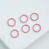Anel de Conexão de Ferro Pintado Colorido de Único Laço/Laço Aberto 8/10/12mm Acessórios DIY Material para Chaveiro/Pulseira