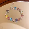 Pulseira Flor de Zircônia Estilo Francês de Luxo Leve, Design Minimalista de Nicho, Joia de Alta Qualidade Versátil e Elegante