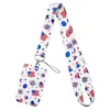 Lanyard para Teléfono con Forma de Corazón para Té con Leche y Café, Portatarjetas, Insignia de Exposición para Tarjeta de Autobús de Estudiante, Funda Protectora Dura de Moda