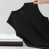 Chaleco de Algodón tipo Seda Hielo para Hombre, Camiseta sin Mangas Deportiva para Fitness, Camiseta Interior Fresca y de Secado Rápido, Camiseta sin Mangas Antibacteriana 7A con Hombros Anchos