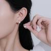 Brincos de pérolas naturais de água doce, brincos leves de luxo embutidos em diamantes, temperamento de nicho simples, brincos de alta qualidade, brincos femininos da moda que combinam com todos os lados