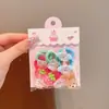 Gomas para el pelo de niños Cuerdas para el pelo de animales de dibujos animados para niñas Alta elasticidad No daña el pelo Gomas pequeñas para coletas Cuerdas para el pelo Accesorios para el pelo de bebé